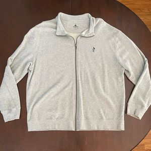 Disney Parks Men’s Light Gray Mickey Mouse Zip Up | Size L